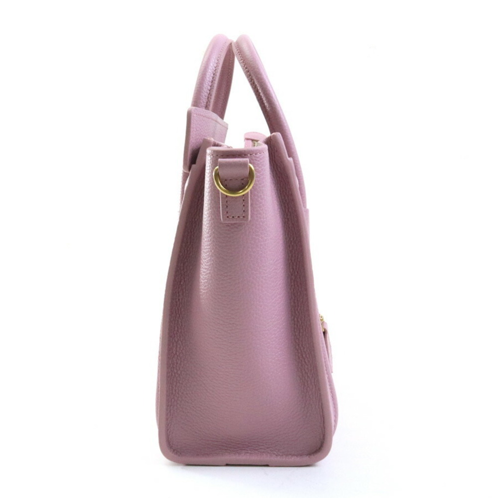 Celine Luggage Leather Crossbody Shoulder Bag Petal Pink - Picture 2 of 4